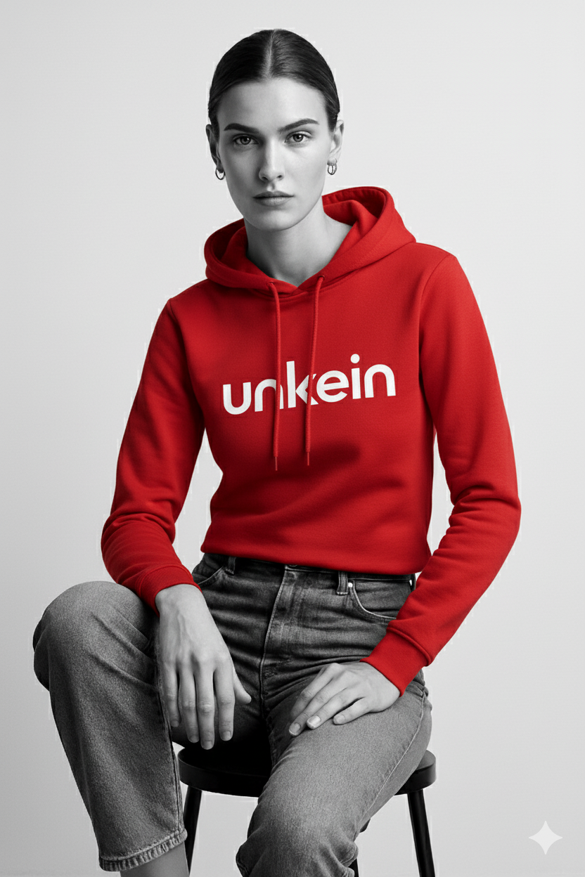 Unkein Red Hoodie